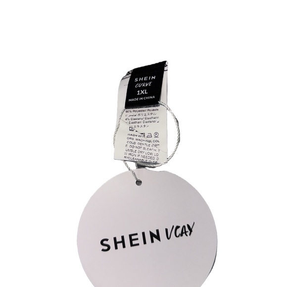 Shein Vaca Black and White Bandana Print Halter Top XL - Picture 3 of 3